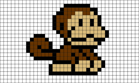 Monkey Pixel art