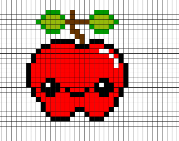 Apfel pixel art