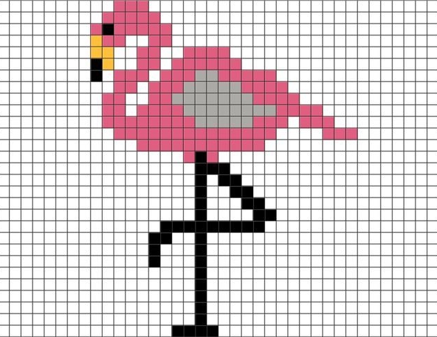 Flamingo Pixel art