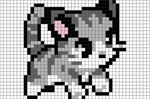 Kätzchen Pixel art