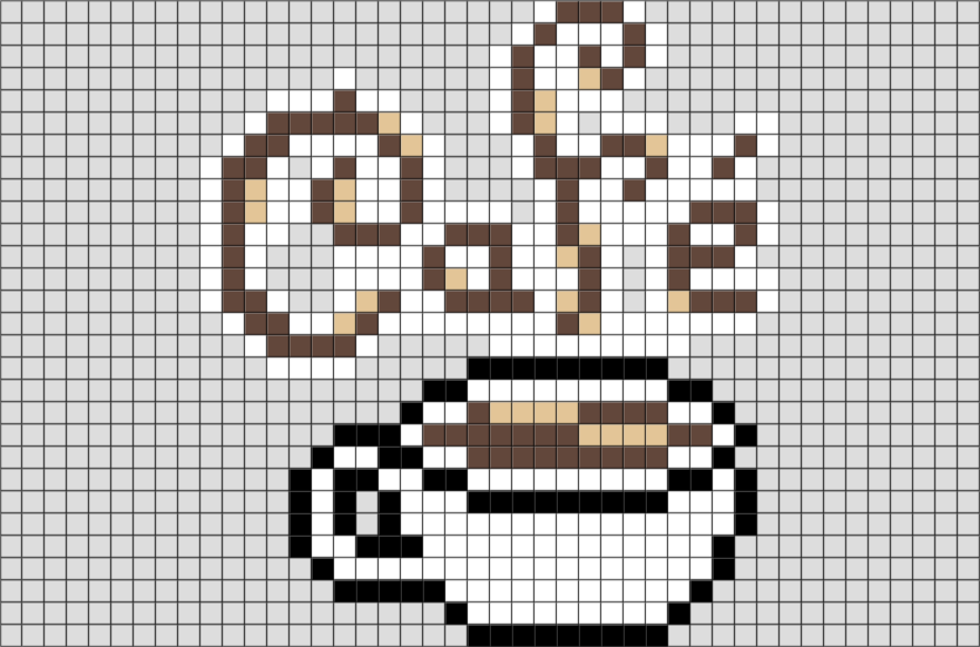 Kaffee pixel art
