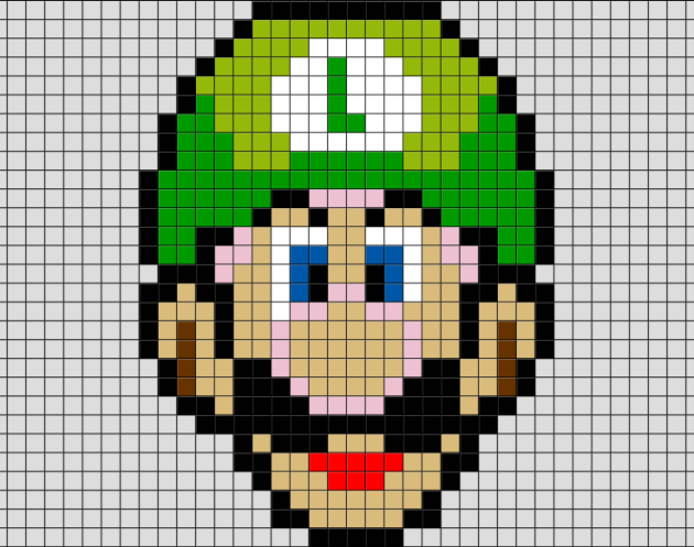Luigi pixel art