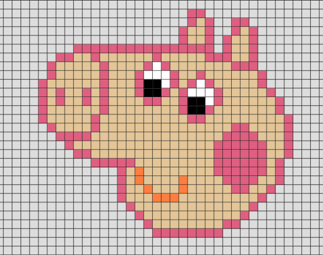 Peppa Pig pixel art