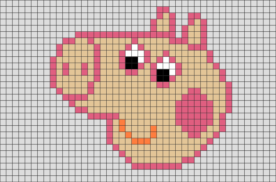 Peppa Pig pixel art