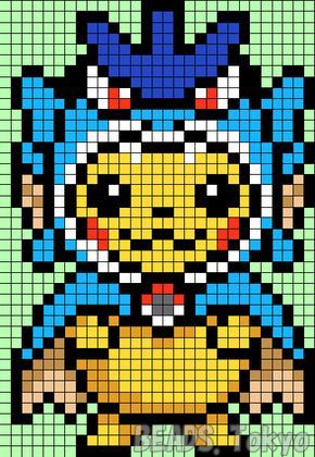 Pixel Art Pikachu in Verkleidung 1