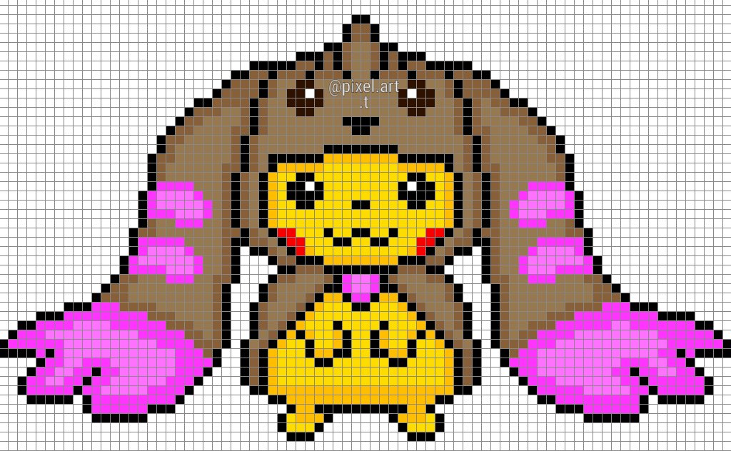 Pixel Art Pikachu in disguise 11