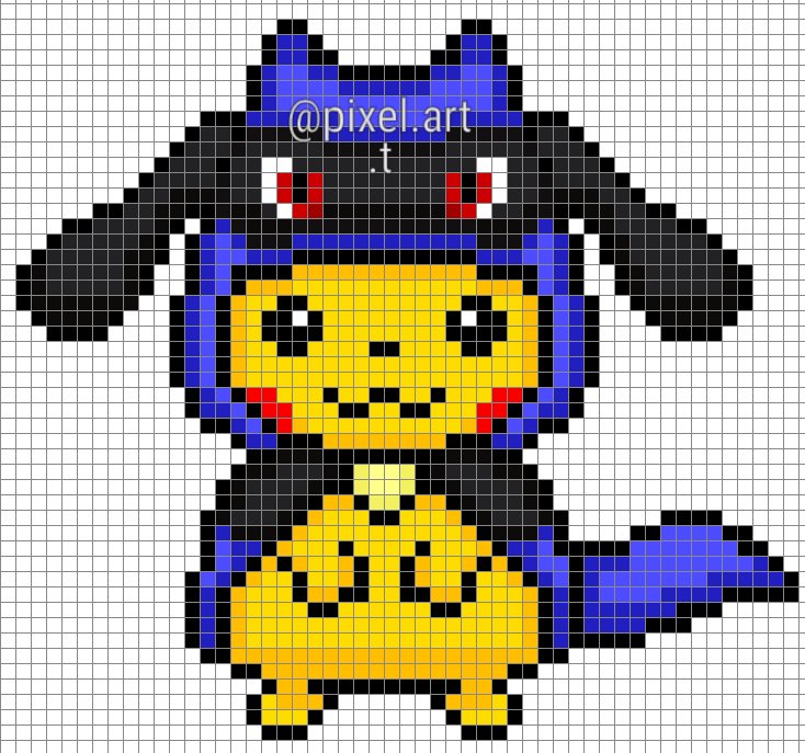 Pixel Art Pikachu in disguise 12