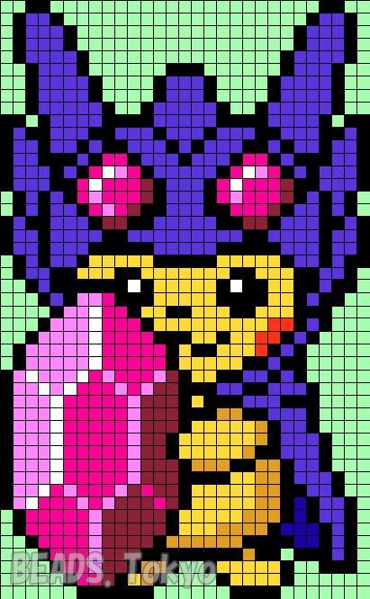 Pixel Art Pikachu in Verkleidung 8
