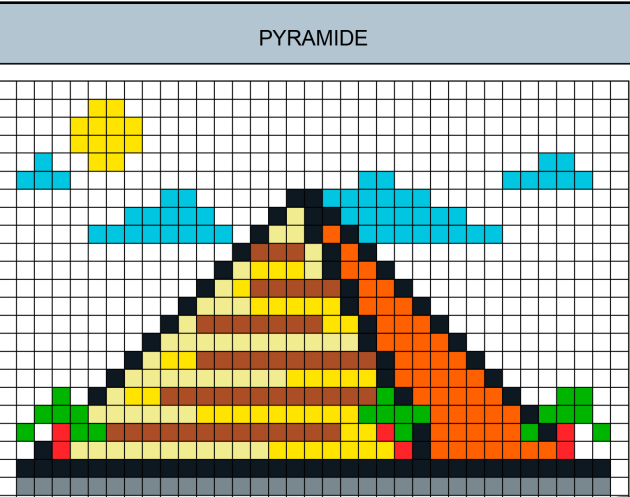 Pyramide pixel art