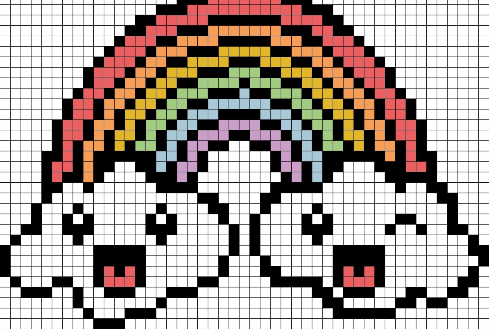 Regenbogen Pixel art