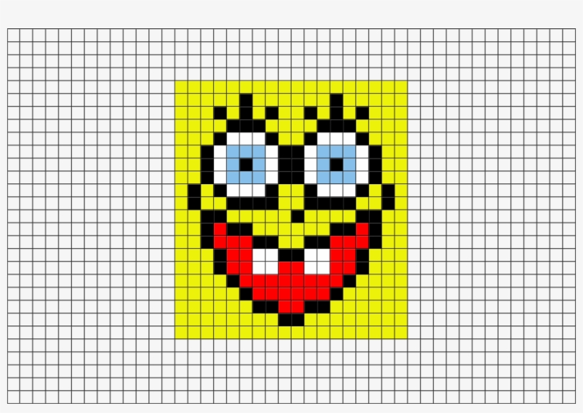 SpongeBob-Gesicht Pixel art
