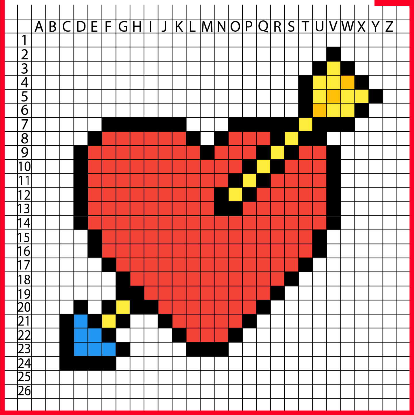 pierced heart pixel art