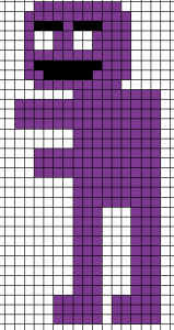 purple guy Pixel Art : Free to watch and download