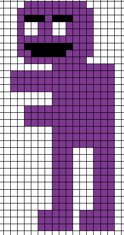 purple guy pixel art