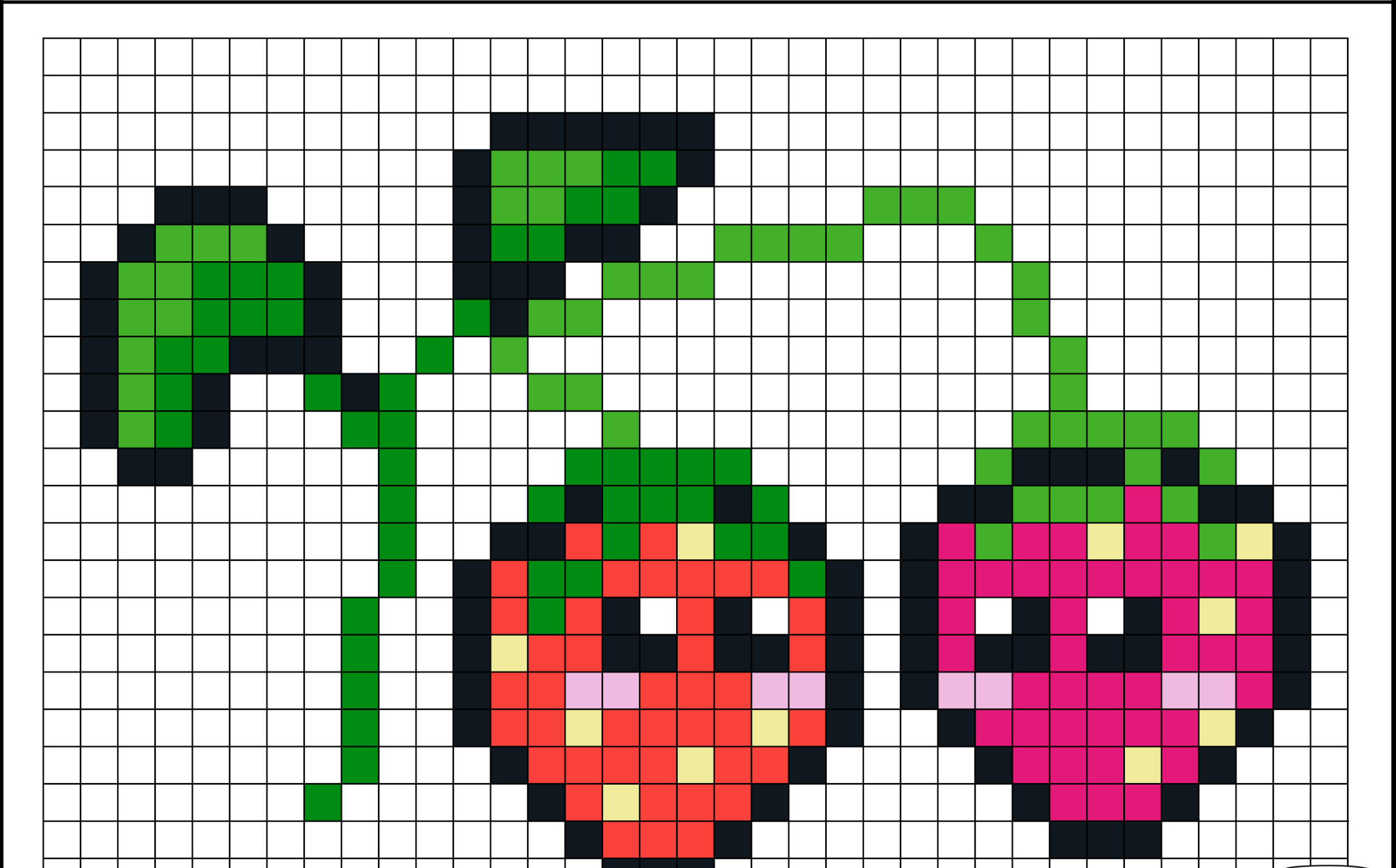 Erdbeeren pixel art