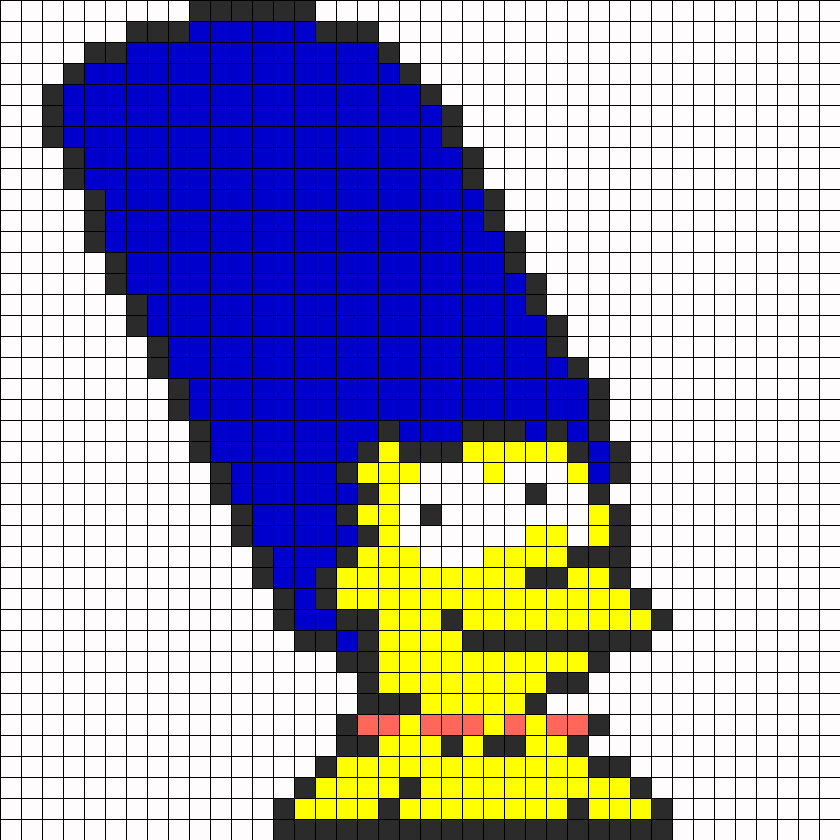 Marge Simpson pixel art