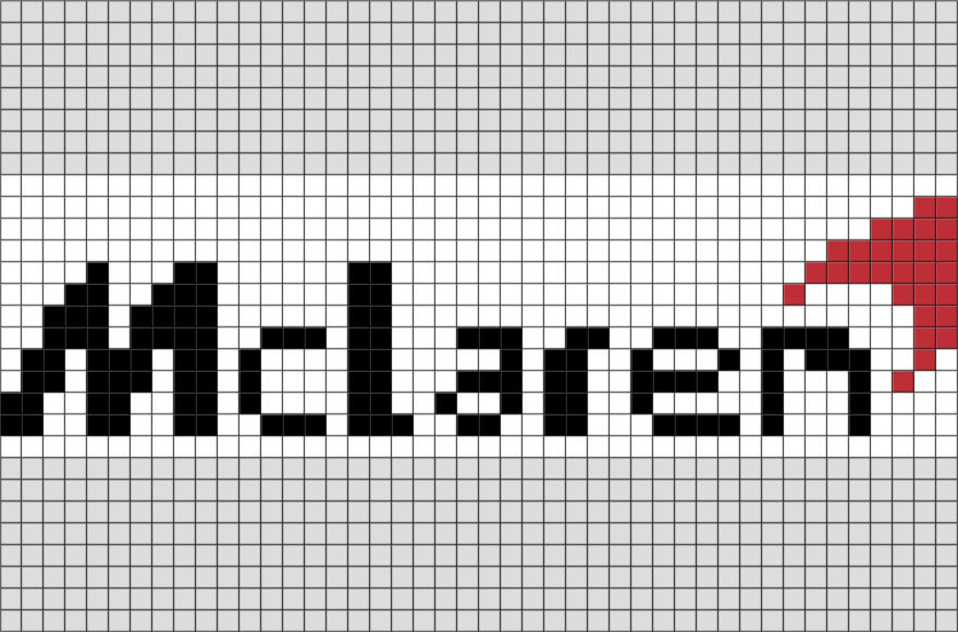 McLaren pixel art