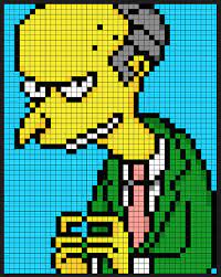 Mr Burns pixel art