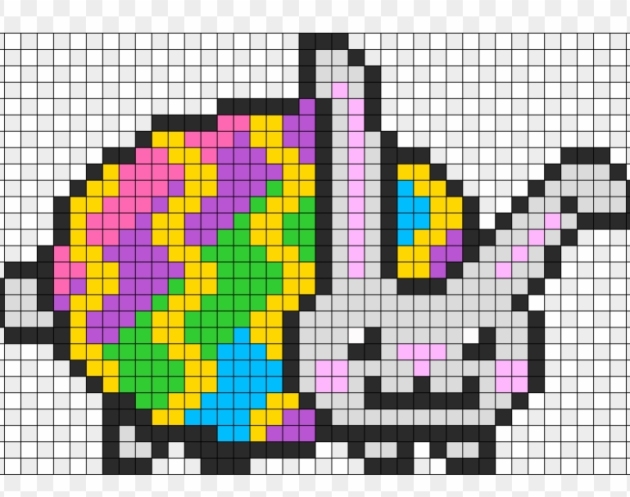 Ostern Nyan Cat pixel art