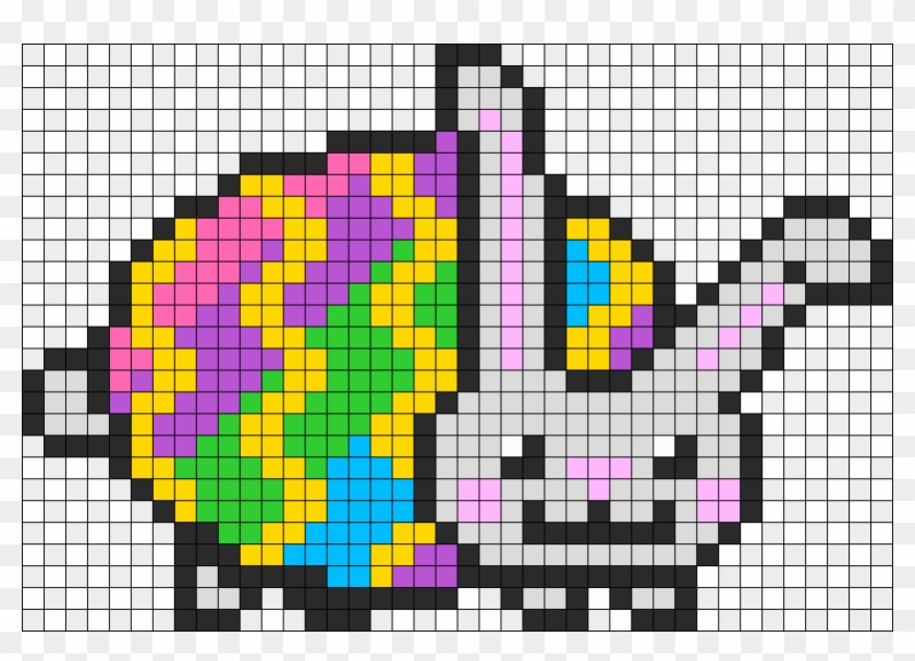 Ostern Nyan Cat pixel art