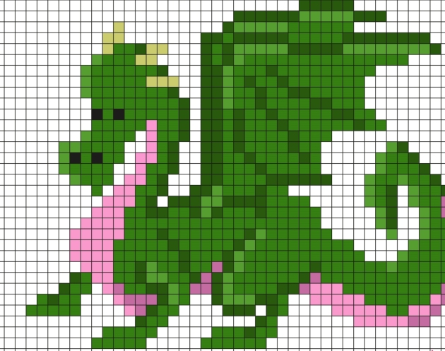 Pixel Art Dragon