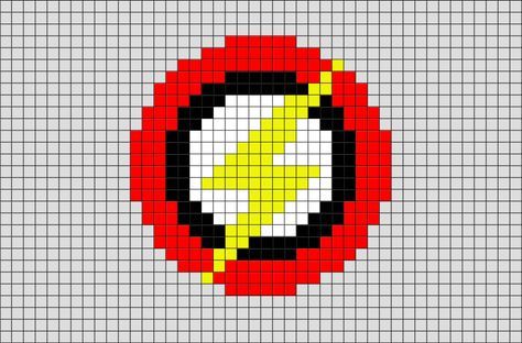 The Flash Logo pixel art