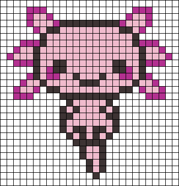 axolotl pixel art