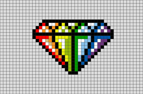 diamond pixel art
