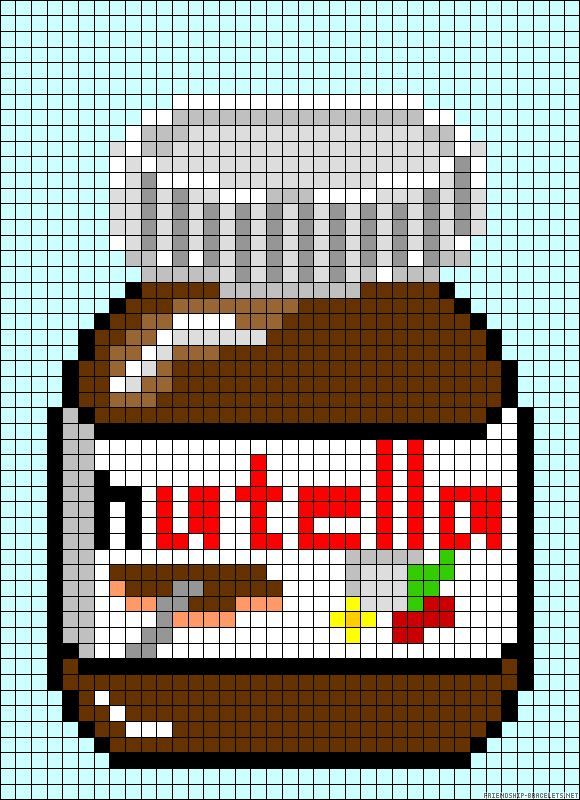 pixel art nutella
