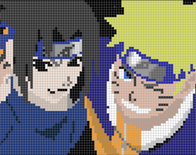 sasuke pixel art
