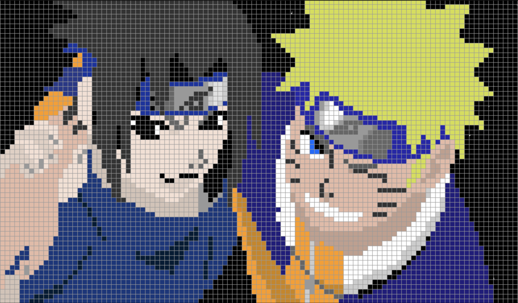 sasuke pixel art