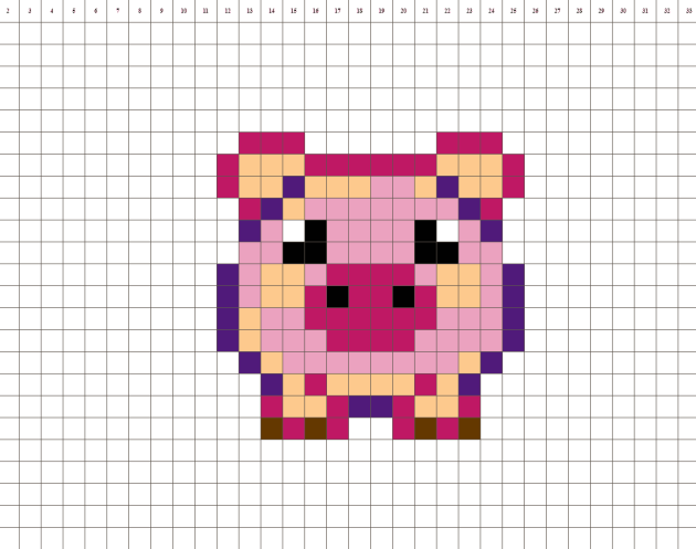 Ein kleines Schwein pixel art
