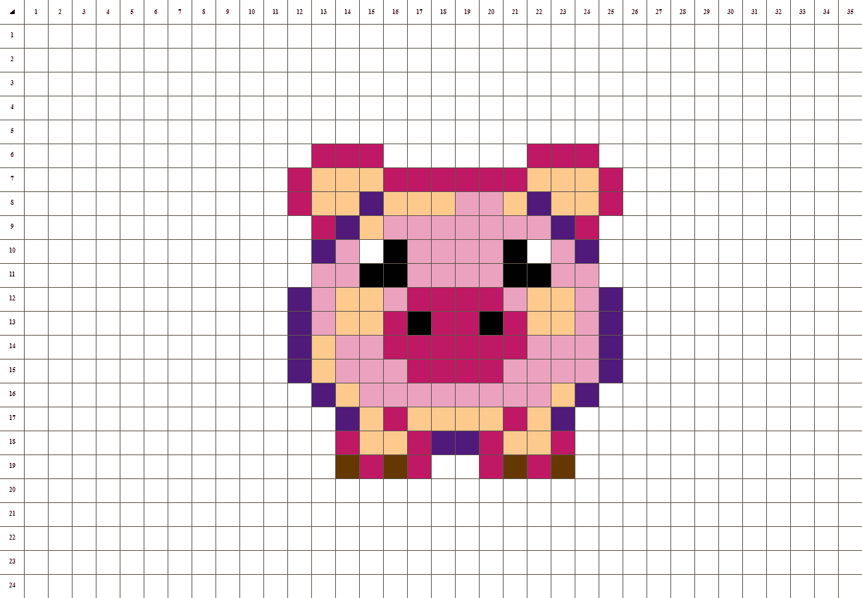 Ein kleines Schwein pixel art