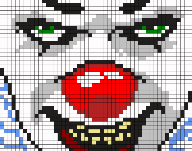 IT Clown pixel art