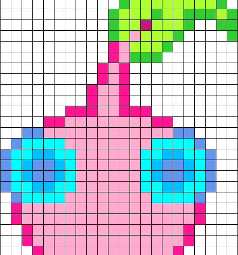 Pink Pikmin pixel art