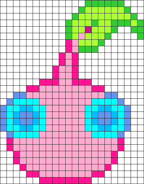 Pink Pikmin pixel art