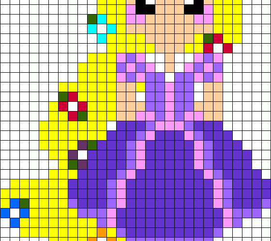 Rapunzel pixel art