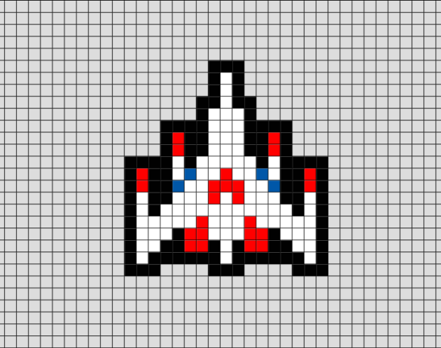 Raumschiff pixel art