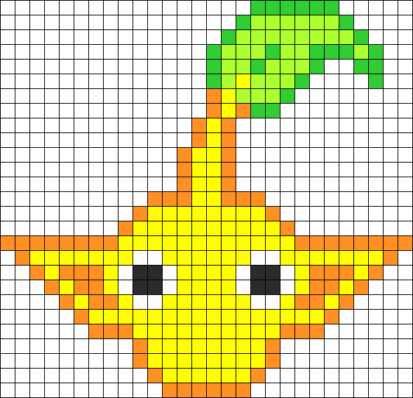 Pikmin jaune pixel art