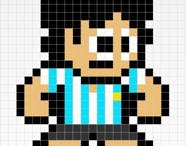 maradona pixel art