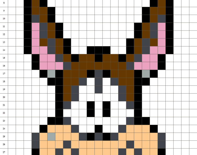 Coyote Bip Bip pixel art