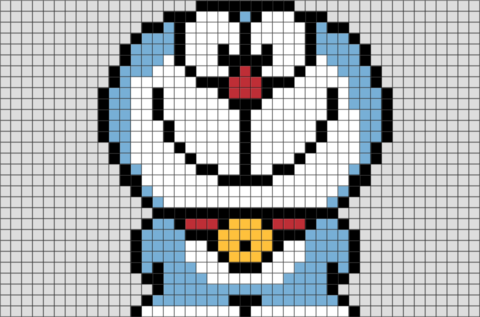 Doraemon pixel art