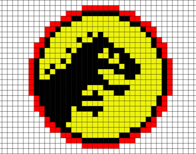 Jurassic Park pixel art