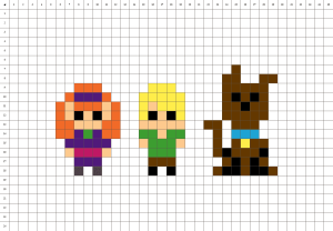 Scooby-Doo pixel art