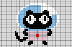 Steven Universe Cookie Cat Pixel Art