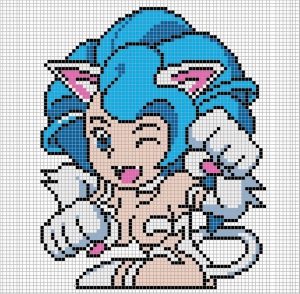 Felicia (Ninja Kitten) pixel art