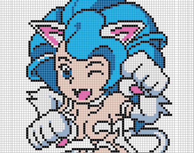 Felicia (Ninja Kitten) pixel art