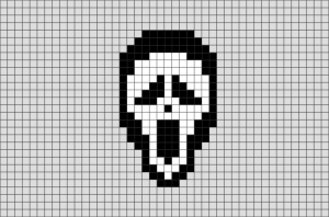 Ghostface pixel art