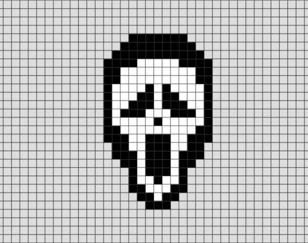 Ghostface pixel art