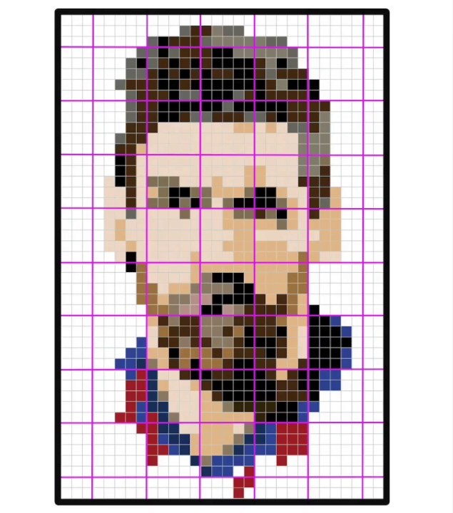 Messi pixel art